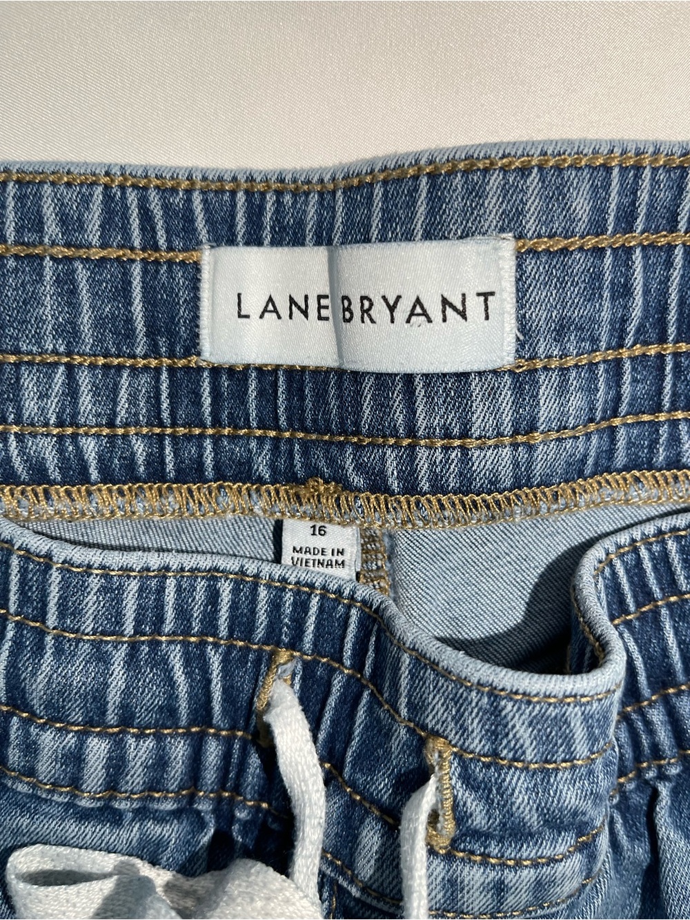 Lane Bryant Light Blue Denim Joggers - Picture 6 of 7
